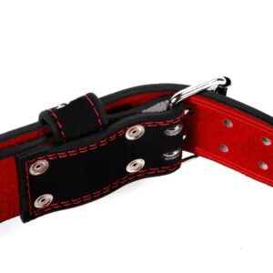 Premium-6-Inch-Padded-Leather-Weightlifting-Belt-Small-BlackRed1